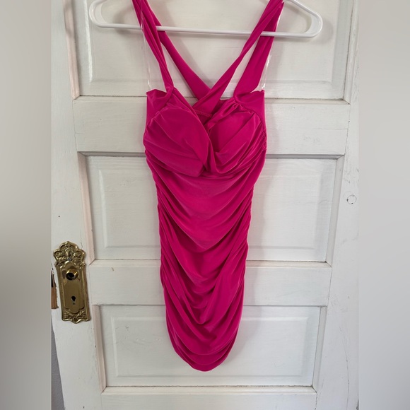 Cross Your Mind X-Back Short Dress - Picture 9 of 11